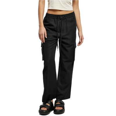 панталони,дамски,панталони,urban,classics,vicose,straight,leg,cargo,pants,black