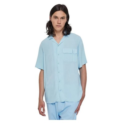 риза,с,къс,ръкав,мъжки,ризи,urban,classics,viscose,camp,short,sleeve,shirt,batlic,blue
