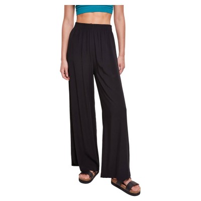 панталони,дамски,панталони,urban,classics,viscose,dress,pants,high,waist,black