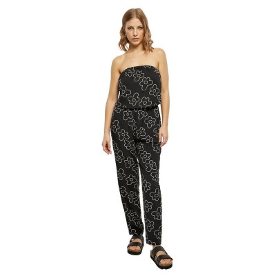 гащеризон,дамски,гащеризони,urban,classics,viscose,jumpsuit,black,(black,flower)