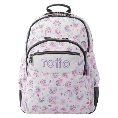 раница,раници,totto,crayoles,backpack,white,(white,white,pink,rainbow)