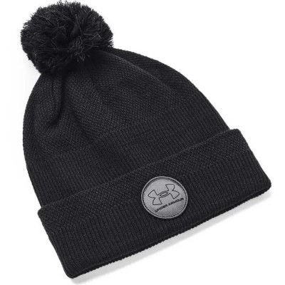 шапка,всички,шапки,under,armour,driver,pom,cgi,beanie,black,(black,black)
