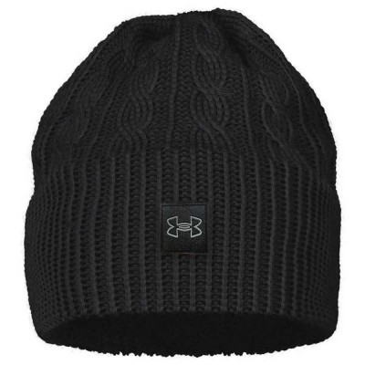 шапка,всички,шапки,under,armour,halftime,cable,knit,beanie,black,(black,black,mod,gray)
