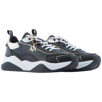 маратонки,дамски,маратонки,armani,exchange,xdx104,xv580,trainers,black,optical,white,gold,(black)