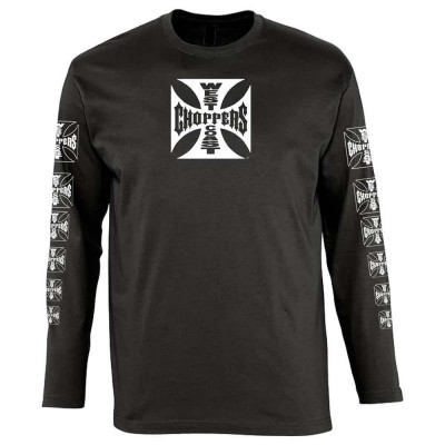 тениска,мъжки,тениски,west,coast,choppers,og,lbc,long,sleeve,t,shirt,black,(black)