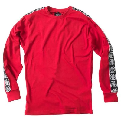 тениска,мъжки,тениски,west,coast,choppers,taoed,long,sleeve,t,shirt,red