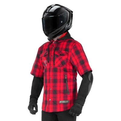 тениска,мъжки,тениски,alpinestars,mo.st.eq,tartan,shirt,short,sleeve,t,shirt,red,(flame,red,black)