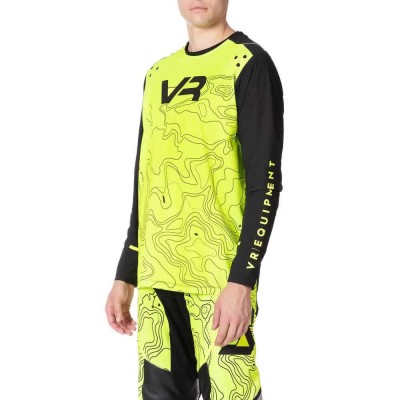 блуза,с,дълъг,ръкав,мъжки,тениски,дамски,тениски,vr,equipment,mx,racing,long,sleeve,jersey,yellow,(fluo,yellow)