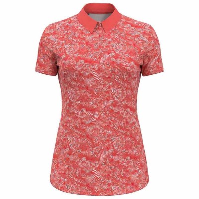 дамски,блузи,с,яка,under,armour,golf,playoff,printed,woman,short,sleeve,polo,red,(venom,red,beta,metallic,silver)