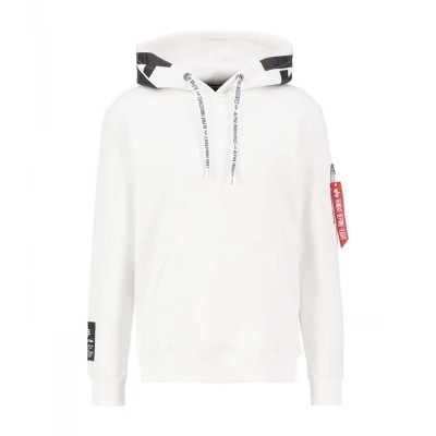 суичър,мъжки,пуловери,alpha,industries,alpha,hoodie,white,black,(white)