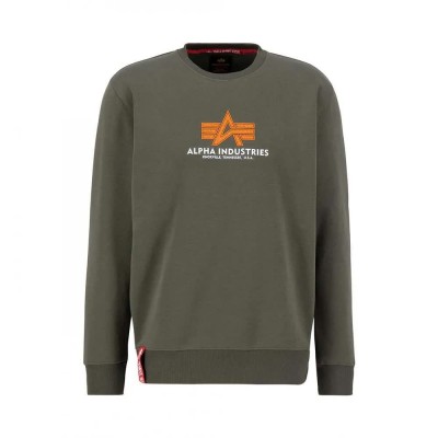 блуза,мъжки,пуловери,alpha,industries,basic,rubber,sweatshirt,green,(dark,olive)
