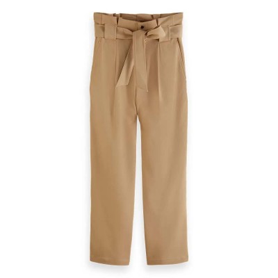 панталони,дамски,панталони,scotch,&,soda,daisy,straight,leg,paperbag,fit,high,waist,pants,beige