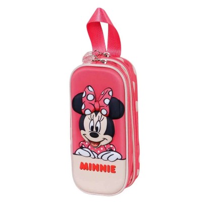 канцеларски,принадлежности,disney,minnie,mouse,bobblehead,3d,doble,pencil,case,multicolor