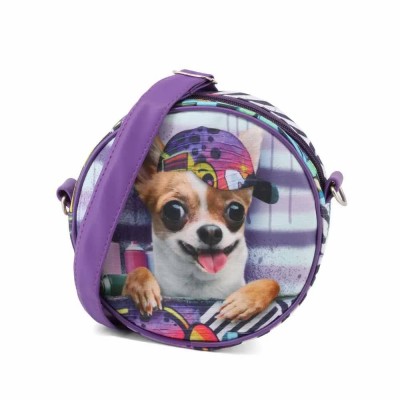 чанти,за,през,рамо,karactermania,round,krazymals,chihuahua,crossbody,purple