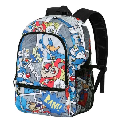 раница,раници,karactermania,fan,fight,2.0,looney,tunes,batman,comic,backpack,beige,(off,white)