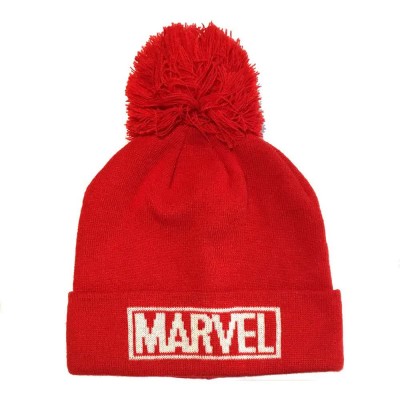 шапка,всички,шапки,heroes,inc,marvel,comics,logo,beanie,red,(red)