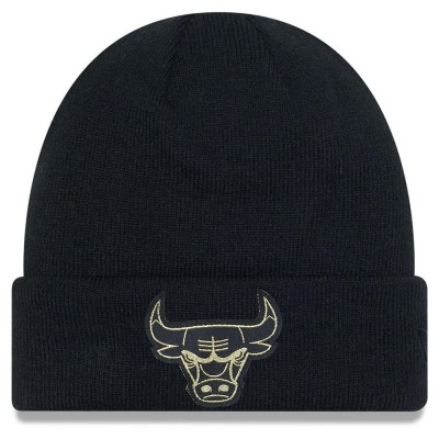 шапка,всички,шапки,new,era,metallic,badge,chicago,bulls,beanie,black,(black)