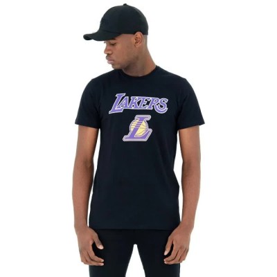 тениска,мъжки,тениски,new,era,nba,regular,los,angeles,lakers,short,sleeve,t,shirt,purple,(black)