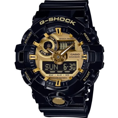 часовник,часовници,casio,ga,710gb,1aer,watch,black,black,golden,mineral