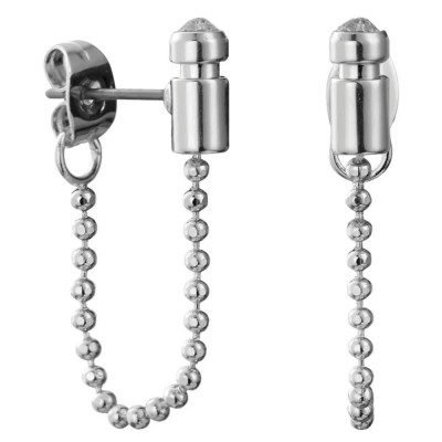 бижутерия,dkny,5520087,earrings,silver,(grey)