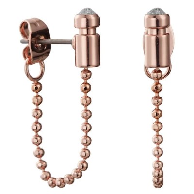 бижутерия,dkny,5520089,earrings,golden,(pink)