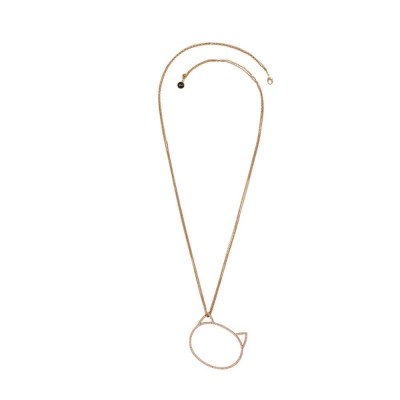 бижутерия,karl,lagerfeld,5420546,necklace,golden,(pink)