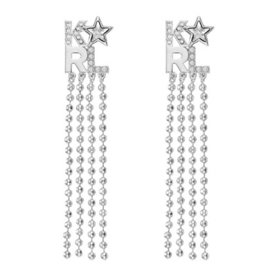 бижутерия,karl,lagerfeld,5483579,earrings,silver,(grey)