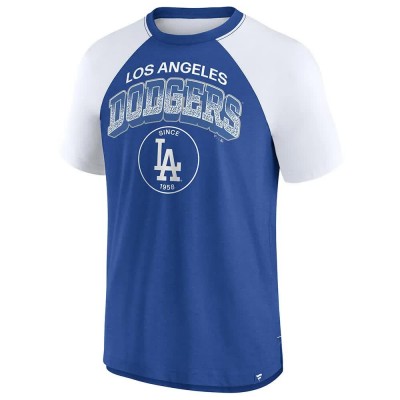 тениска,мъжки,тениски,fanatics,fundamentals,biblend,raglan,walk,off,short,sleeve,t,shirt,blue,(deep,royal,white,deep,royal,white)