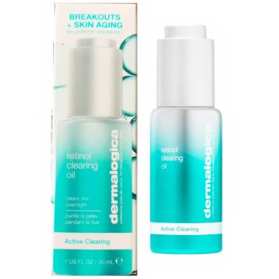 хигиена,тяло,dermalogica,retinol,clearing,30ml,face,oil,clear