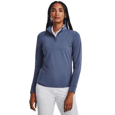 блуза,дамски,блузи,under,armour,golf,playoff,half,zip,sweatshirt,blue,(hushed,blue,pink,fizz,metallic,silver)