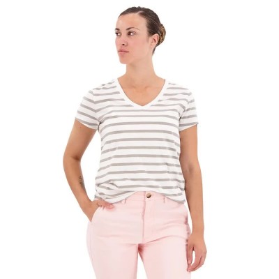 тениска,дамски,тениски,dockers,a1759,short,sleeve,v,neck,t,shirt,beige,(montara,forest,fog)