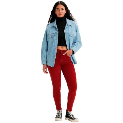 дънки,дамски,панталони,levi´s,®,721™,high,rise,skinny,jeans,syrah,(red)