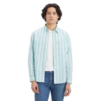 риза,с,дълъг,ръкав,мъжки,ризи,levi's®,classic,long,sleeve,shirt,blue
