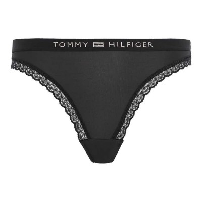 бикини,дамско,бельо,дамски,бикини,и,танкини,tommy,hilfiger,tonal,logo,lace,bikini,panties,black,(black)