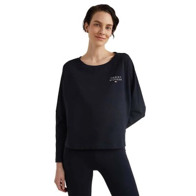 дамско,бельо,дамски,бикини,и,танкини,tommy,hilfiger,uw0uw04153,original,long,sleeve,base,layer,black,(desert,sky)