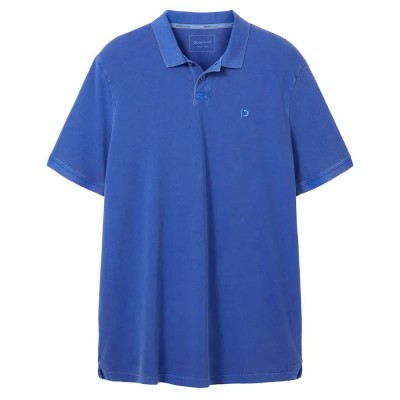 мъжки,блузи,с,яка,tom,tailor,overdyed,short,sleeve,polo,shiny,royal,blue,(blue)