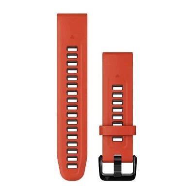 други,аксесоари,garmin,quickfit®,20,mm,silicone,strap,flame,red,graphite,(orange)