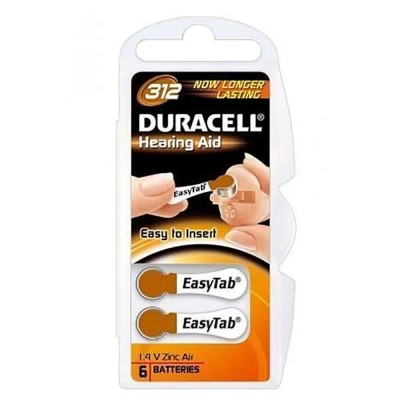 батерии,duracell,da312,zinc,air,battery,clear,(silver)