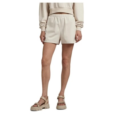 къси,панталони,дамски,панталони,g,star,d23188,d372,sport,regular,fit,sweat,shorts,ecru,(beige)