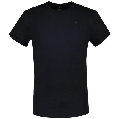 тениска,мъжки,тениски,g,star,lash,ribbed,short,sleeve,t,shirt,salute,(blue)