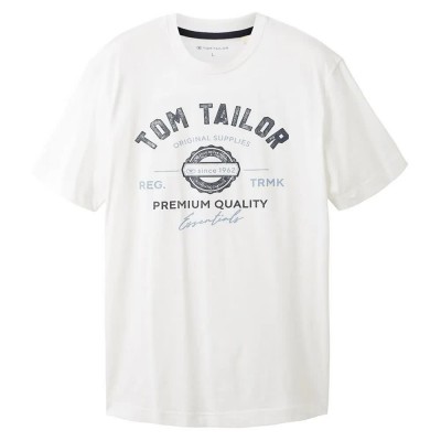 тениска,мъжки,тениски,tom,tailor,1037735,logo,short,sleeve,t,shirt,white