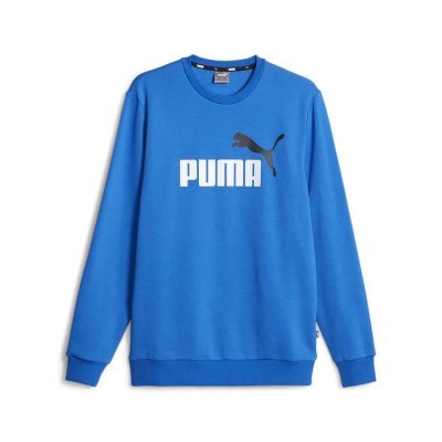 блуза,мъжки,пуловери,дамски,пуловери,puma,586762,ess+,2,col,big,logo,sweatshirt,blue,(racing,blue)