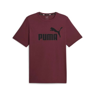 тениска,мъжки,тениски,puma,ess,logo,short,sleeve,t,shirt,red,(dark,jasper)