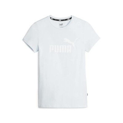 тениска,дамски,тениски,puma,ess,logo,short,sleeve,t,shirt,icy,blue,(blue)