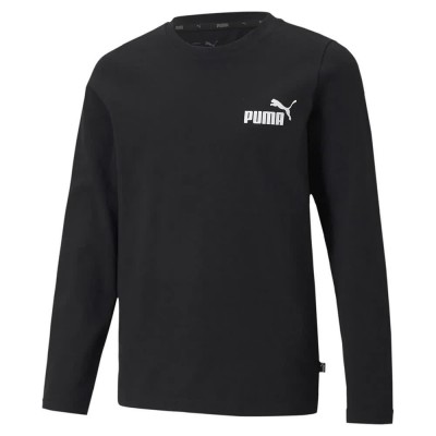 тениска,детски,тениски,puma,ess,no.,1,logo,long,sleeve,t,shirt,black,(black)