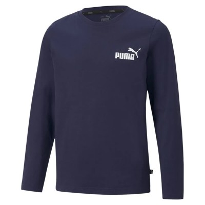 тениска,детски,тениски,puma,ess,no.,1,logo,long,sleeve,t,shirt,blue,(peacoat)