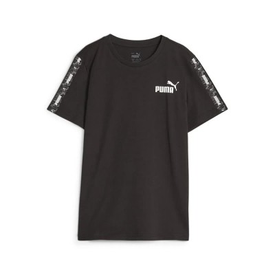 тениска,детски,тениски,puma,ess,tape,camo,b,short,sleeve,t,shirt,black,(black)