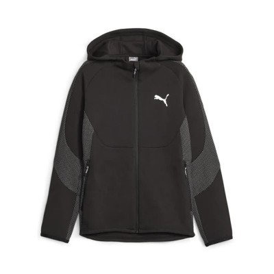 блуза,детски,блузи,puma,evostripe,full,zip,sweatshirt,black