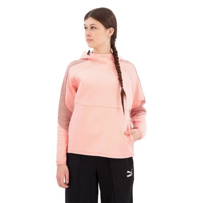 блуза,дамски,блузи,puma,evostripe,sweatshirt,pink