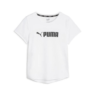 тениска,дамски,тениски,puma,fit,logo,ultrab,short,sleeve,t,shirt,white,(white)